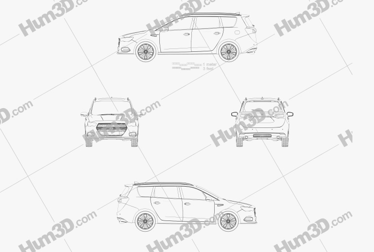 Generic minivan 2018 Blueprint
