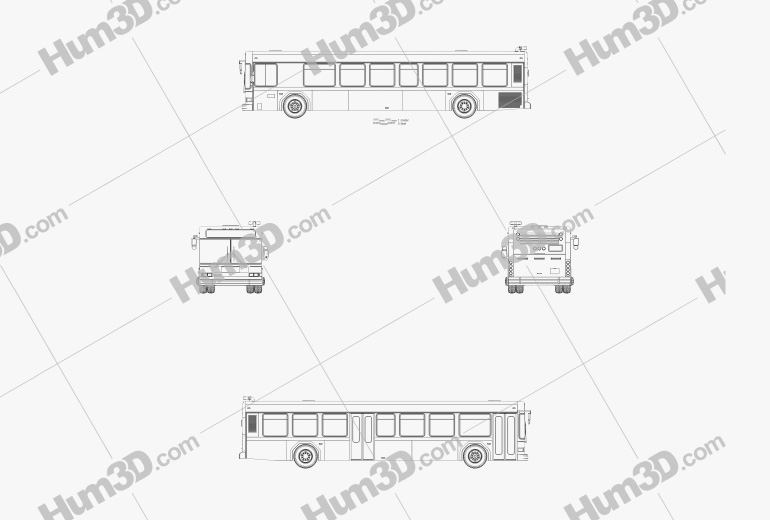Gillig Low Floor Bus 2012 Blueprint