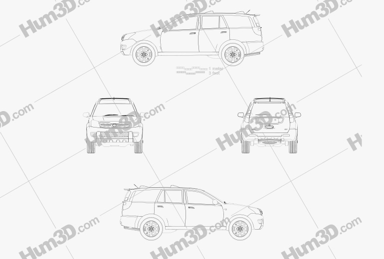 Great Wall Hover H3 2010 Чертеж