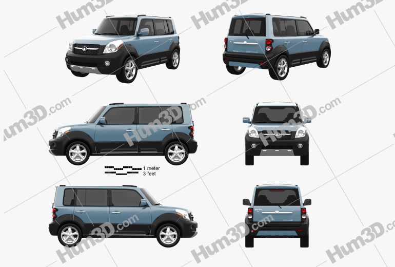 Great Wall Haval M2 2015 Blueprint Template