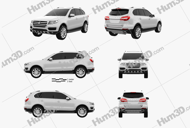 Great Wall Haval H8 2016 Blueprint Template