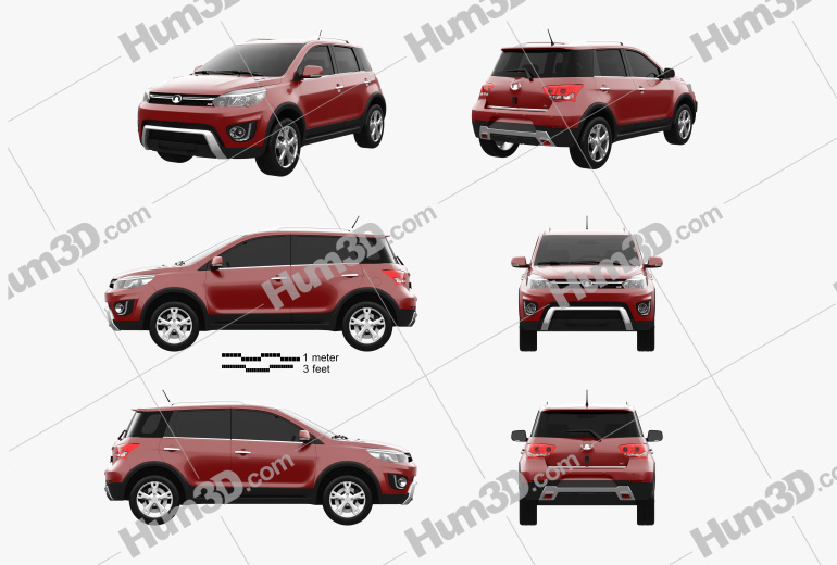 Great Wall Haval M4 2019 Blueprint Template