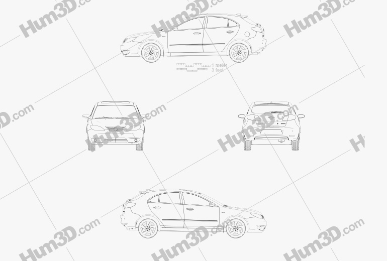 Haima 3 hatchback 2015 Blueprint