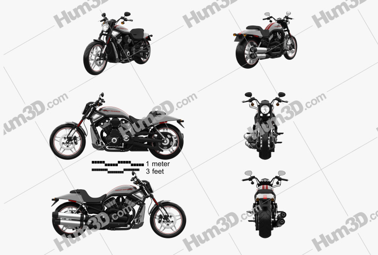 Harley-Davidson Night Rod Special 2013 Blueprint Template