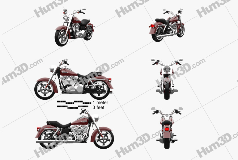 Harley-Davidson Dyna Switchback 2012 Blueprint Template