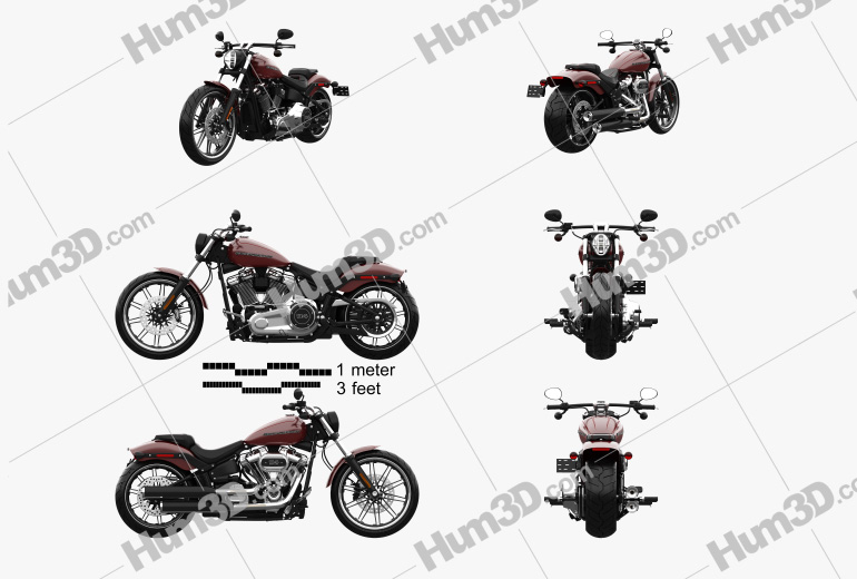 Harley-Davidson FXBRS Breakout 114 2018 Blueprint Template