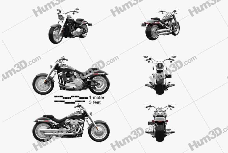Harley-Davidson SDBV Fat Boy 114 2018 Blueprint Template