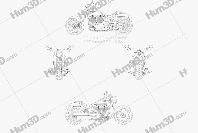 Harley-Davidson SDBV Fat Boy 114 2018 Blueprint
