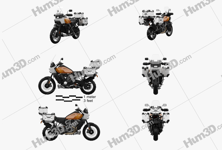 Harley-Davidson Pan America 2021 Blueprint Template