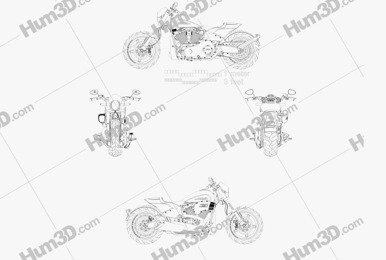 Harley-Davidson FXDR 114 2020 Blueprint
