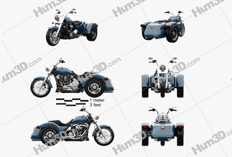 Harley-Davidson Freewheeler 2022 Blueprint Template