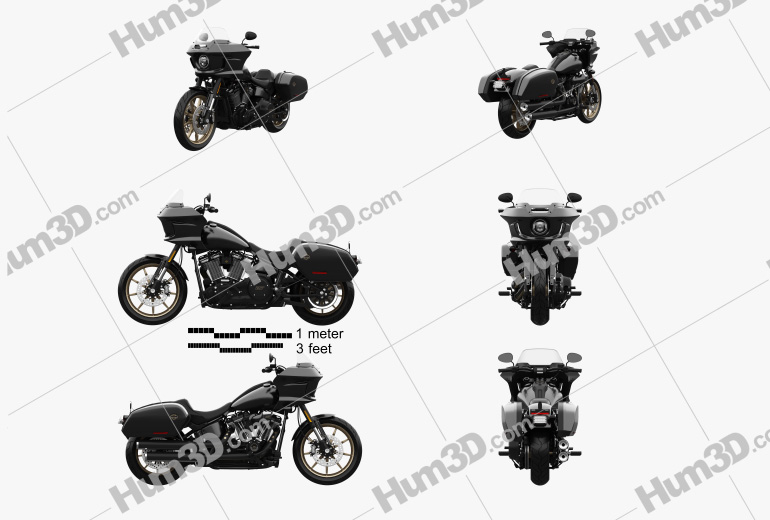 Harley-Davidson Low Rider ST 2022 Blueprint Template