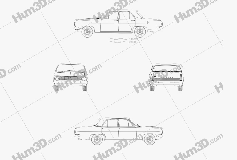 Holden HR Premier 1966 Blueprint