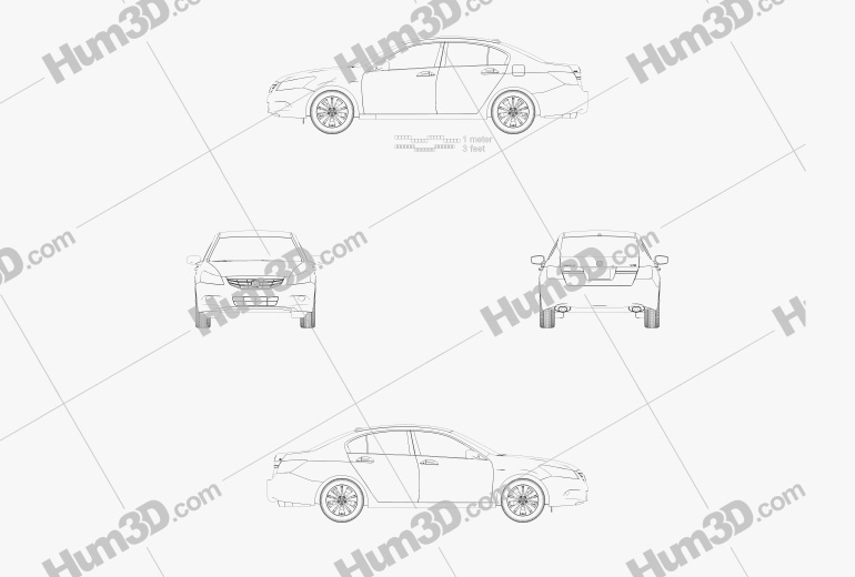 Honda Accord sedan 2015 Blueprint