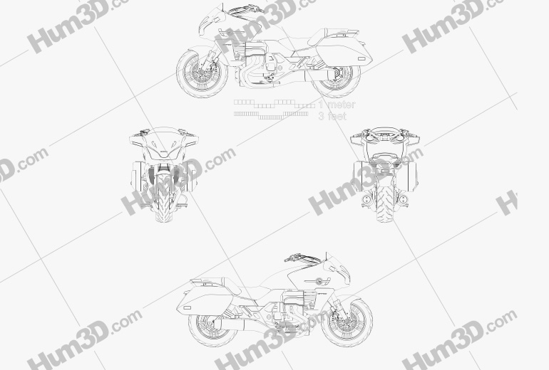 Honda CTX1300 2012 Disegno Tecnico