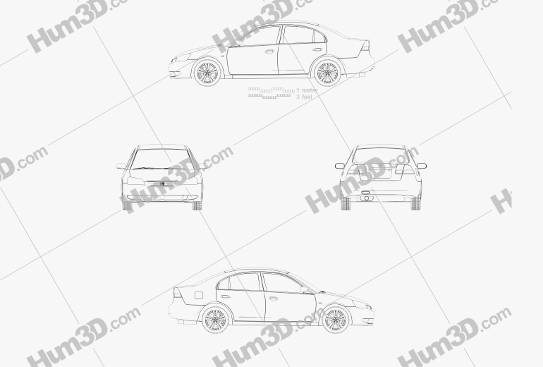 Honda Civic 2001 設計図