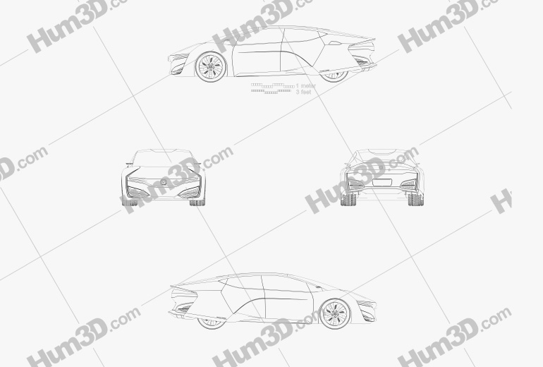 Honda FCEV 2017 Blueprint