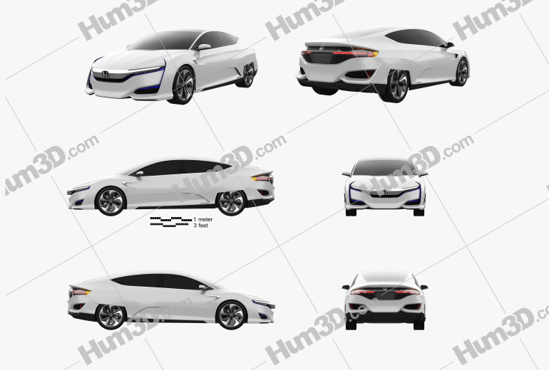 Honda FCV 2018 Blueprint Template