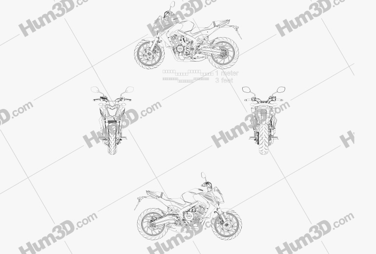 Honda CB 650F 2015 Blueprint