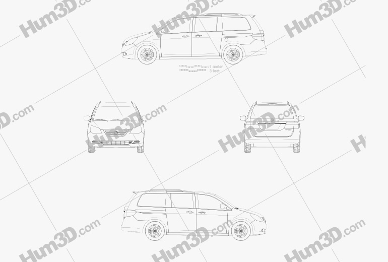 Honda Odyssey (US) 2007 Blueprint