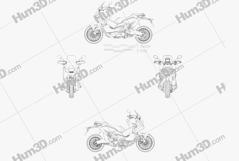Honda X-ADV 2017 Blueprint