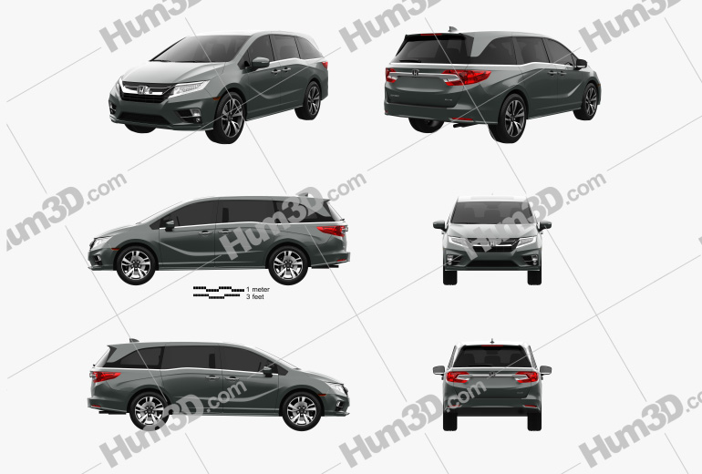 Honda Odyssey Elite 2021 Blueprint Template