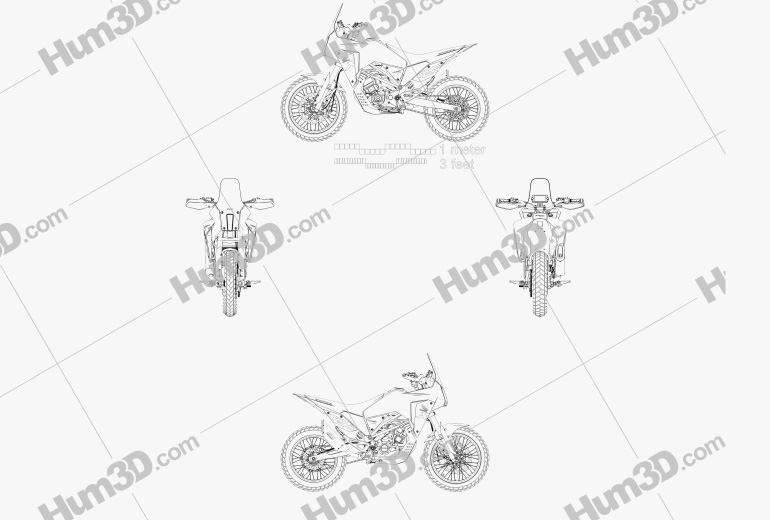 Honda CB125X 2018 Креслення