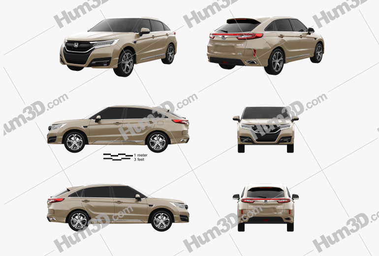 Honda UR-V 2020 Blueprint Template