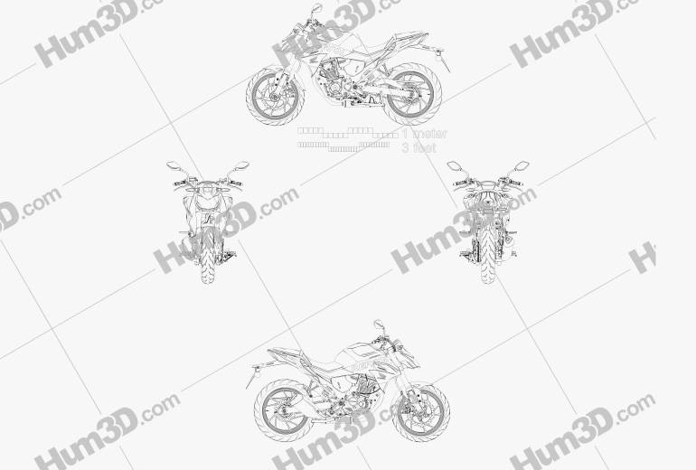 Honda CB190R 2020 Чертеж