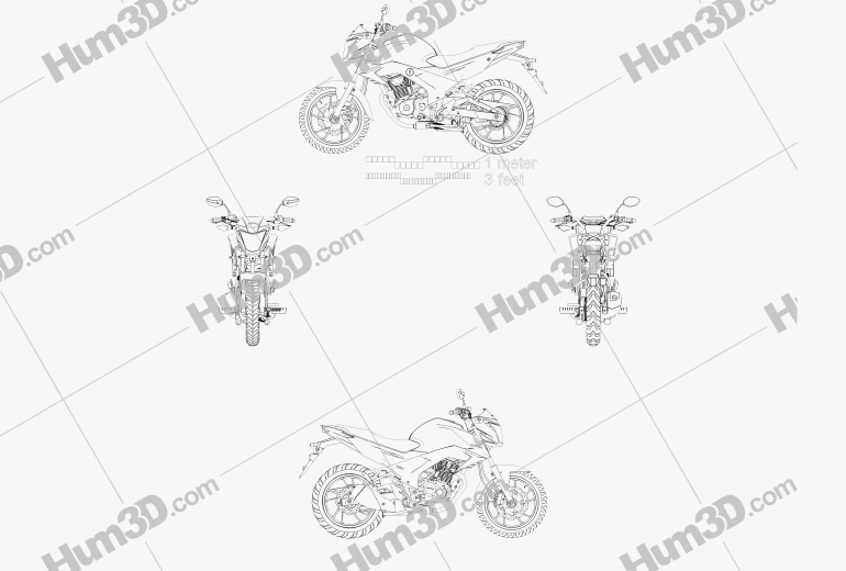 Honda CB160F 2020 Blueprint