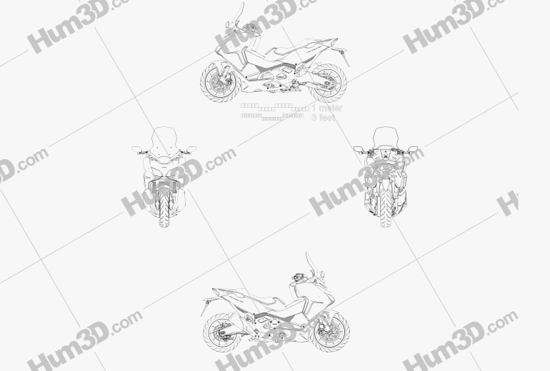 Honda Forza 750 2021 Blueprint