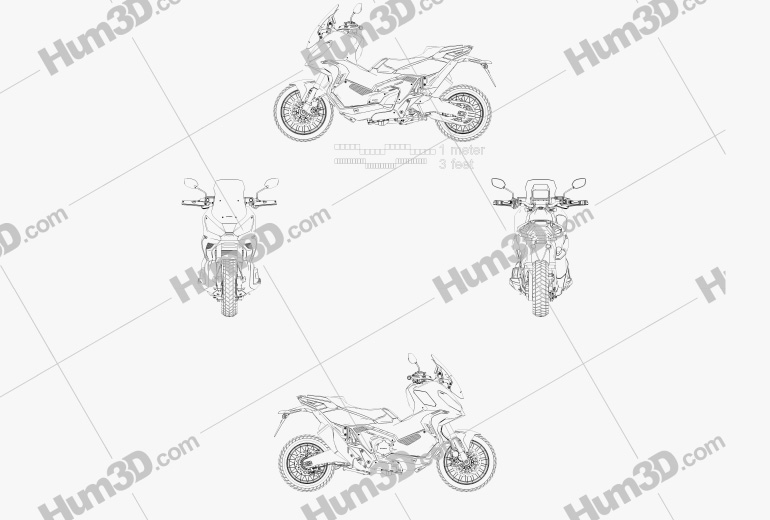 Honda X-ADV 750 2021 Blueprint
