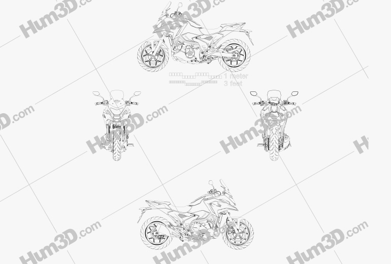 Honda NC750X 2021 Blueprint