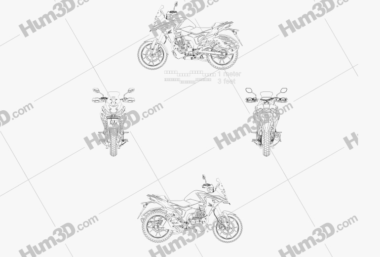 Honda CB200X 2023 Blueprint