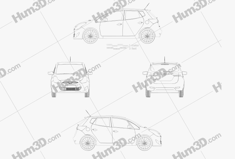 Hyundai ix20 2014 Blueprint