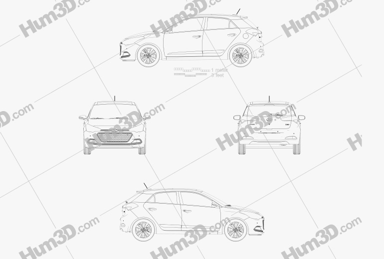 Hyundai Elite i20 2017 Blueprint