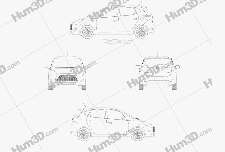 Hyundai ix20 2018 Blueprint