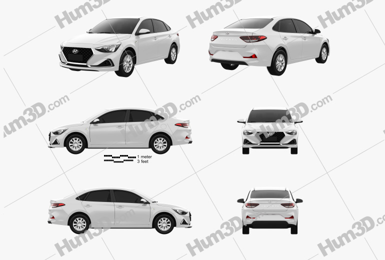 Hyundai Celesta 2021 Blueprint Template