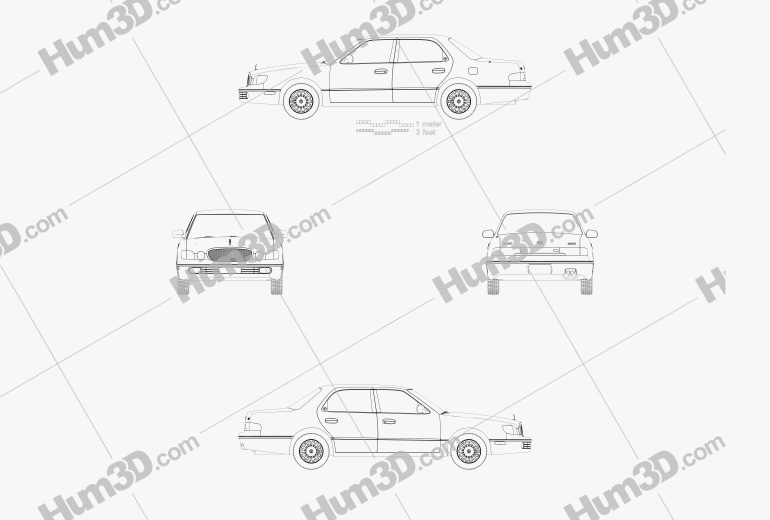 Hyundai Dynasty 2005 Blueprint
