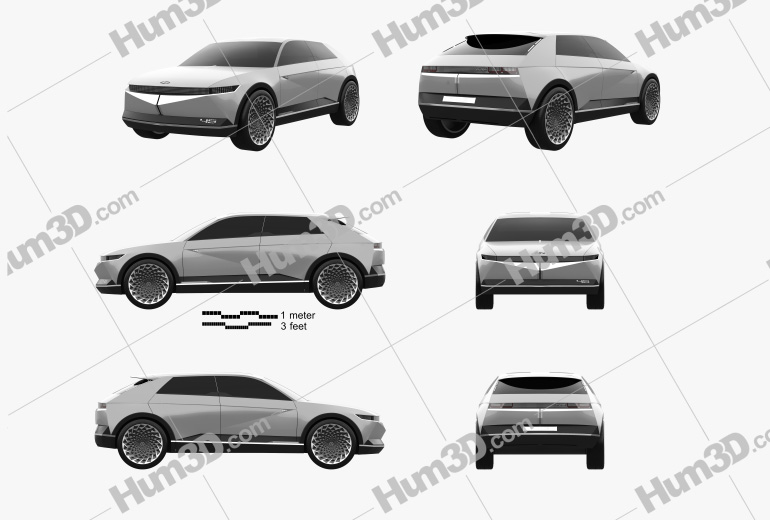 Hyundai 45 EV 2019 Blueprint Template
