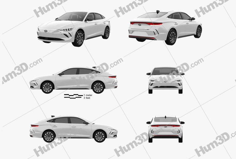 Hyundai Lafesta EV 2021 Blueprint Template