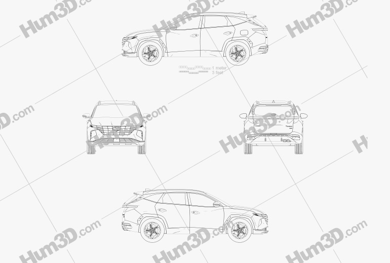 Hyundai Tucson 2021 Blueprint