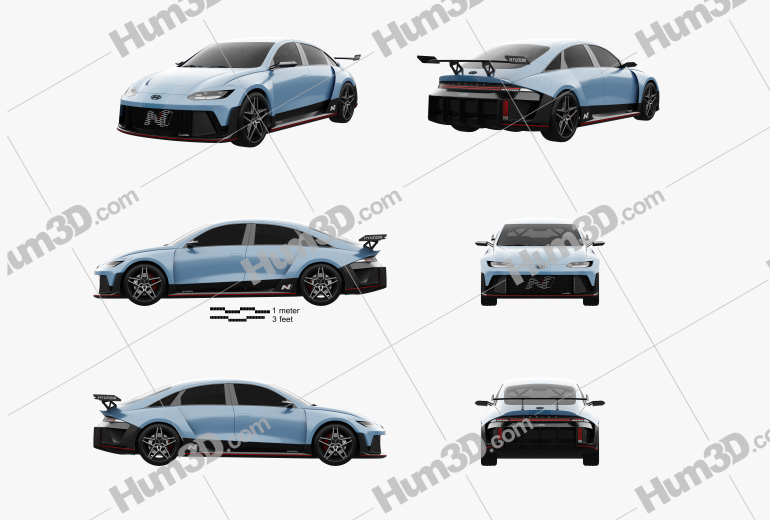 Hyundai RN22e 2022 Blueprint Template