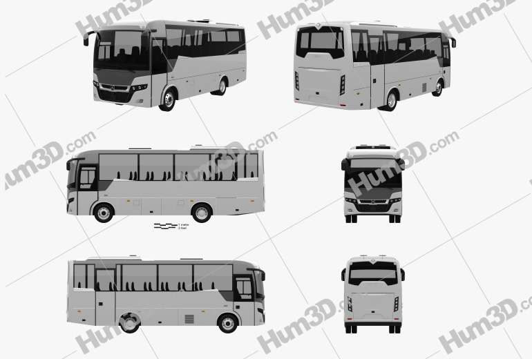Indcar Next L8 MB bus 2017 Blueprint Template