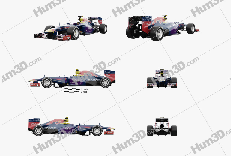 Infiniti RB9 Red Bull Racing F1 2013 Blueprint Template