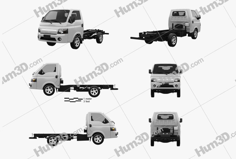 JAC X200 Chassis Truck 2022 Blueprint Template