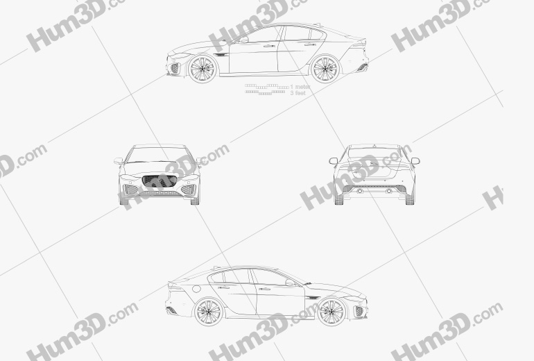Jaguar XE Reims Edition 2022 Blueprint