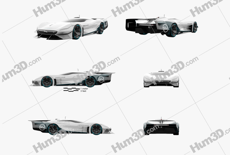 Jaguar Gran Turismo SV 2022 Blueprint Template