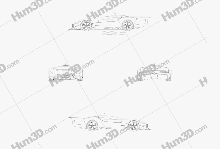 Jaguar Gran Turismo SV 2022 Blueprint