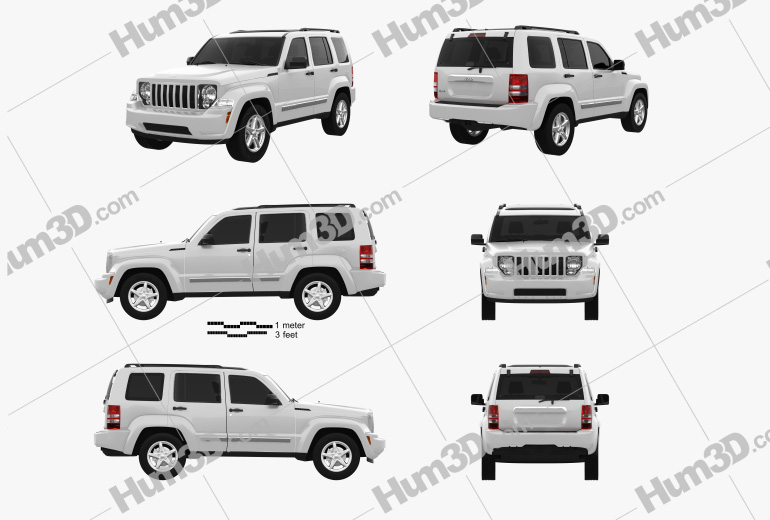 Jeep Liberty (Cherokee) 2013 Blueprint Template